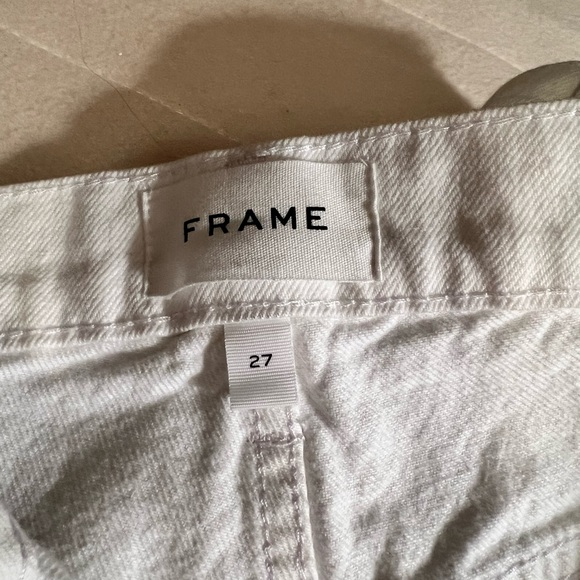 Frame - Le Jane Crop in Rumpled Blanc- Size 27 NWT - Picture 6 of 6